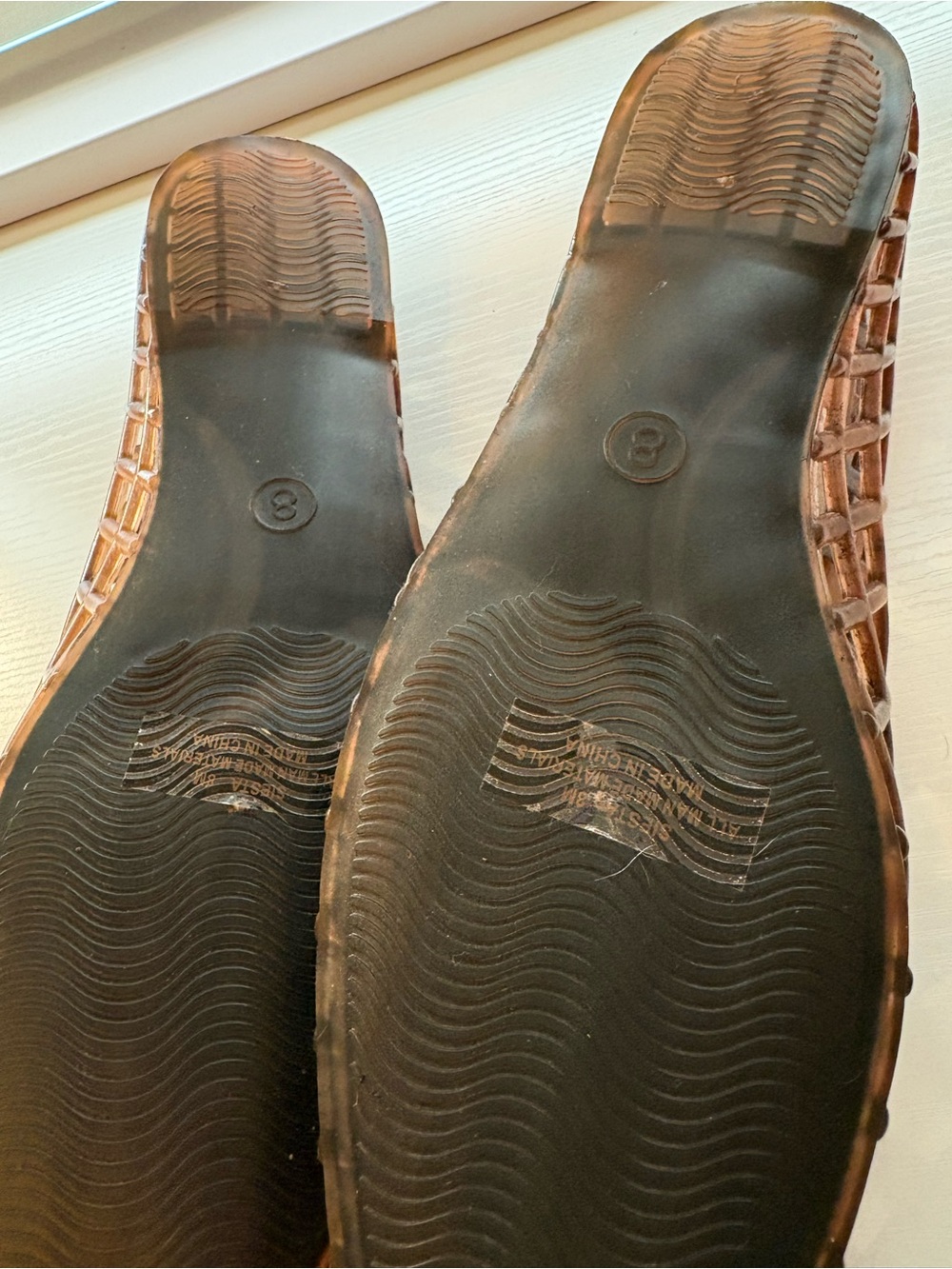 Cushionaire Women's Tortoiseshell Lattice Slip-On jelly flats - Picture 3 of 4